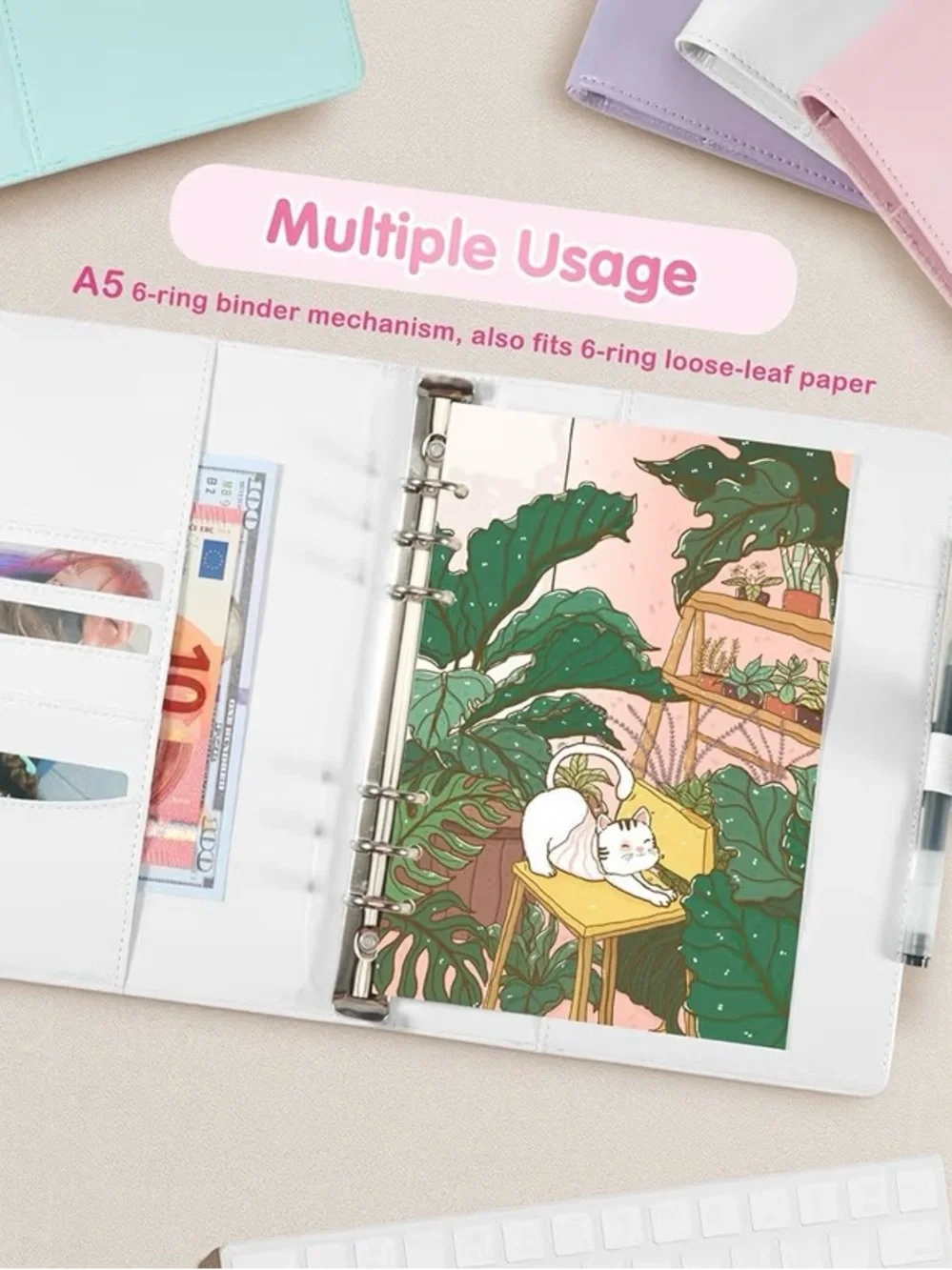 A5 Kpop Photocard White Binder